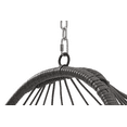 thumbnail image 5 of Hammock Chair, Foldable Rattan Hanging Chair with Cushion, Comfy Swing Chair, Modern Egg Chair for Indoor Outdoor Bedroom, Load 280Lbs, Khaki and Yellow, 5 of 7