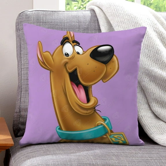 Scooby doo-themed plush velvet Pillow Cover Case Gifts Pillowcase Home Decorative Throw Cushion Birthday Present Fans Lover18"*18"(45cm*45cm)
