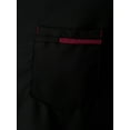thumbnail image 6 of YONGHS Men's Chef Coat Kitchen Canteen Jacket Uniform with Pocket M-4XL A Black XL, 6 of 7