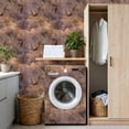 thumbnail image 4 of Peel and Stick Wallpaper Abstract Cloud Patterns Nostalgic Sunset Bird Motif Wall Paper 17.7in x 9.8ft Self Adhesive Removable Renter Friendly Wallpaper for Nursery Bedroom Cabinets, 4 of 8