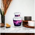 thumbnail image 5 of JAGASY Pink Galaxy Stars Urn for Boy & Girl - Purple Small Urn for Ashes Adult Male - Tiny Nebula Clouds Decorative Cremation Urns - Keepsake Funeral Urns for Child - (3 Inch), 5 of 7