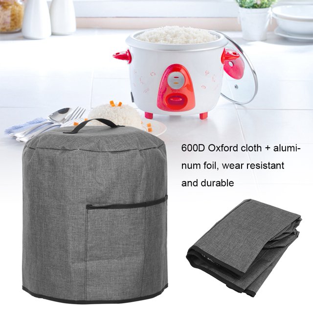 Rdeghly Round Pressure Cooker Dust Cover Protective Cover with Pocket Kitchen Appliances Accessories,Kitchen Appliances Cover,Pressure Cooker Protective Cover