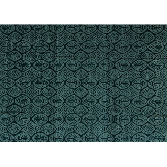 Ahgly Company Indoor Rectangle Abstract Light Blue Modern Area Rugs, 5' x 8'