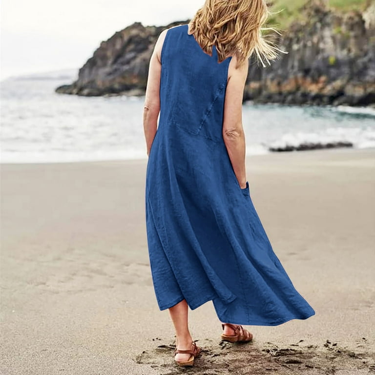 Walmart linen best sale dress