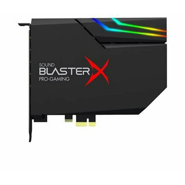 Creative Labs Sound Blasterx Ae 5 Plus Hi Res Pci E Gaming Sound Card And Dac With Rgb Lighting Dolby Digital Live And Dts Encoding Walmart Com Walmart Com