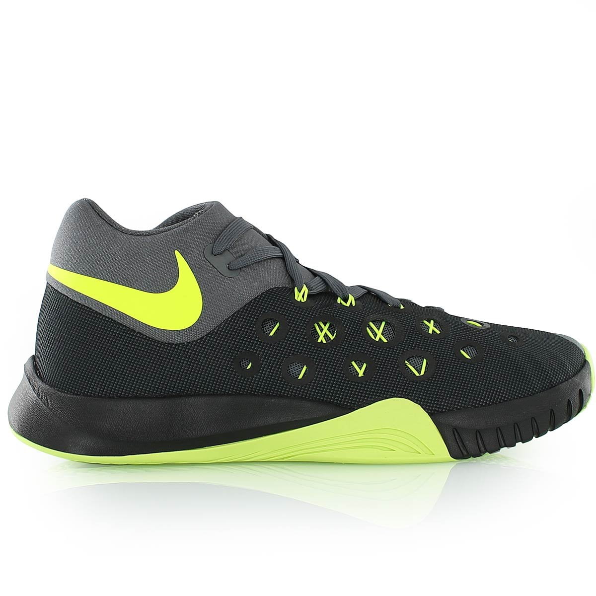 Nike Zoom Hyperquickness 2015 Men Basketball Shoes New Grey Black Volt ...