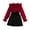 Red, variant on MXIEZI 8-12 Y Toddler Girls Dresses Outfits kids Fall Winter Lace Splicing Polka Dot Long-Sleeved Tops Dress Set