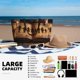 thumbnail image 5 of Fotbe Vintage Family History Book Bolsa de Viaje para Playa - Resistente al Agua, Bolsa Tote de Gran Capacidad y Ligera con 7 Bolsillos para Mujeres y Hombres, 5 of 7