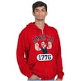 thumbnail image 5 of Popeye The Sailor Man America 1776 Zip Up Hoodie Men's Women's Brisco Brands X, 5 of 6