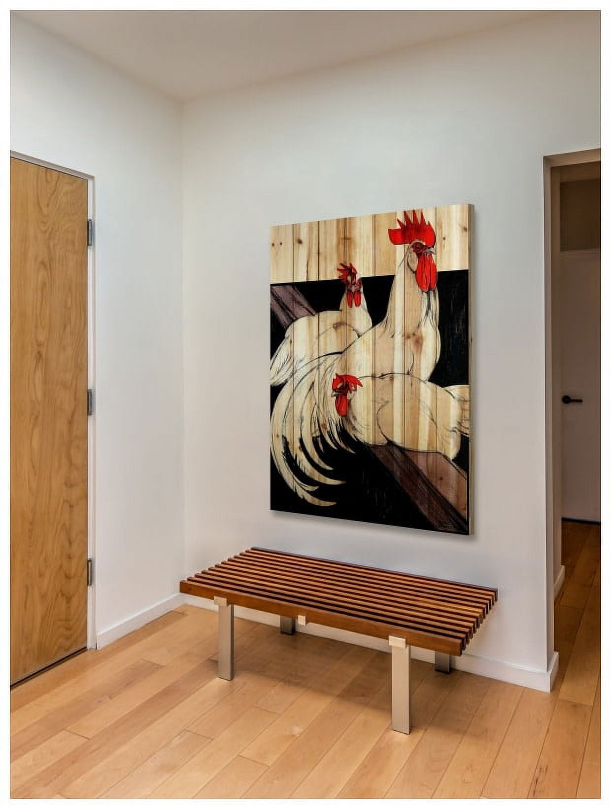 Marmont Hill Inc Marmont Hill - 'Journal Poultry 3' Painting Print on Natural Pine Wood