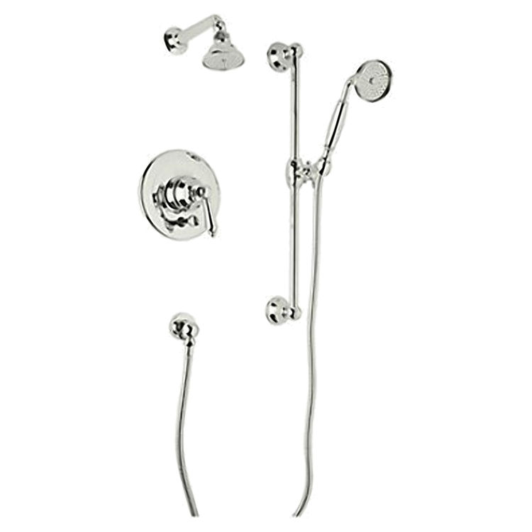 Rohl AKIT30ELHPN Polished Nickel Country Bath Shower System with