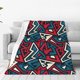 thumbnail image 1 of Fotbe Geometric Elements Manta de Franela Acolchonada con Estampado, Súper Suave y Esponjosa, Extra Grande para Sofá, Cama, Uso Todo el Año-80"x60", 1 of 7