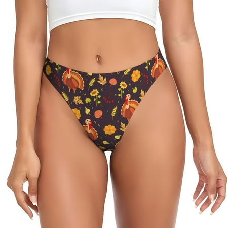 Lukts s Turkey Bird for G-String Thongs for Women -Sexy Low-Rise Panties with A Stretchy T-back  Perfect for Any Outfit  Available in XS-4XL-Large