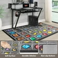 thumbnail image 6 of Block Game Rug Teen Boys Carpet with Pixel Game Element Decoration Mat, Block Game Rugs for Boy's Bedroom Bathroom Living Room Playroom, Non-Slip Children Gaming Area Rugs (Grey, 79" x 59"), 6 of 7