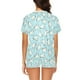 thumbnail image 2 of Conjunto de pijama corto para mujer con estampado de caballos LKS306, 2 of 4