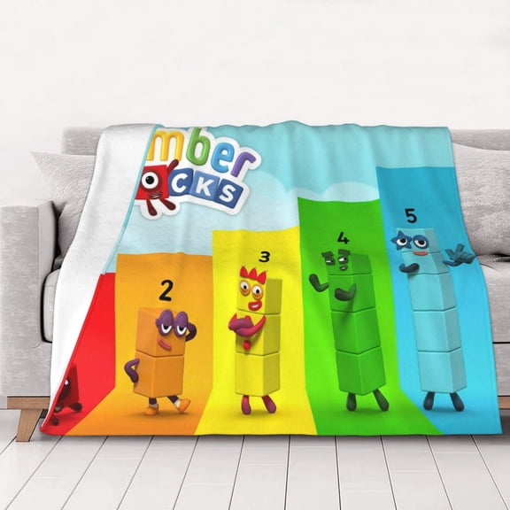 Numberblocks Throw Blanket Kids Plush Blanket Ultra-Soft Micro Flannel Fleece Blanket for Bedding Sofa Travel 30"x40"