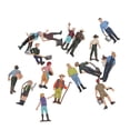 thumbnail image 1 of Farm Character Model Set, 16pcs Colorful DIY Role Playing Vivid Exquisite Farmer Miniature Toy For Photography Props, 1 of 8