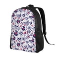 thumbnail image 2 of Haiem music Skull record mike Backpack - Stylish and Durable 15-inch Laptop Backpack with Waterproof Oxford Fabric, 2 of 8