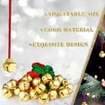 thumbnail image 5 of 12PCS Christmas Bell Necklaces Christmas Holiday Necklaces Bell Necklaces with Ribbons for Holiday Party Accessories Stocking Stuffers, 5 of 6