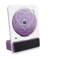 thumbnail image 1 of Vertical Portable Desktop CD Player - Home Bluetooth Music Album Disc Player with 3.5mm Output, 1 of 5