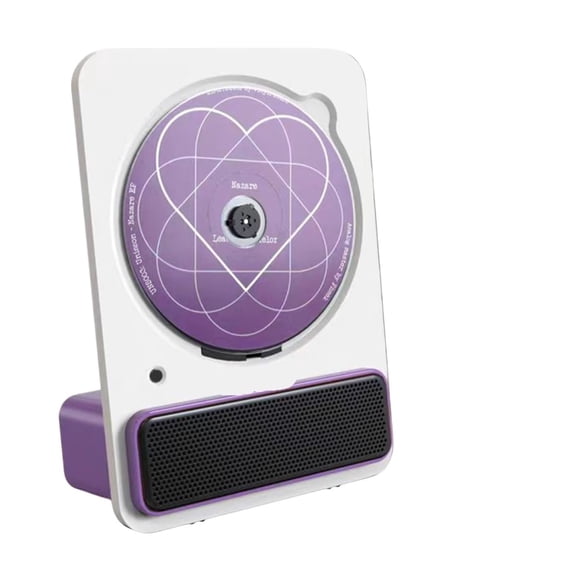 Vertical Portable Desktop CD Player - Home Bluetooth Music Album Disc Player with 3.5mm Output
