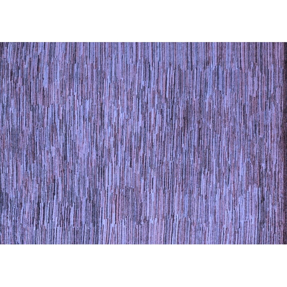 Ahgly Company Machine Washable Indoor Rectangle Abstract Blue Modern Area Rugs, 2' x 4'