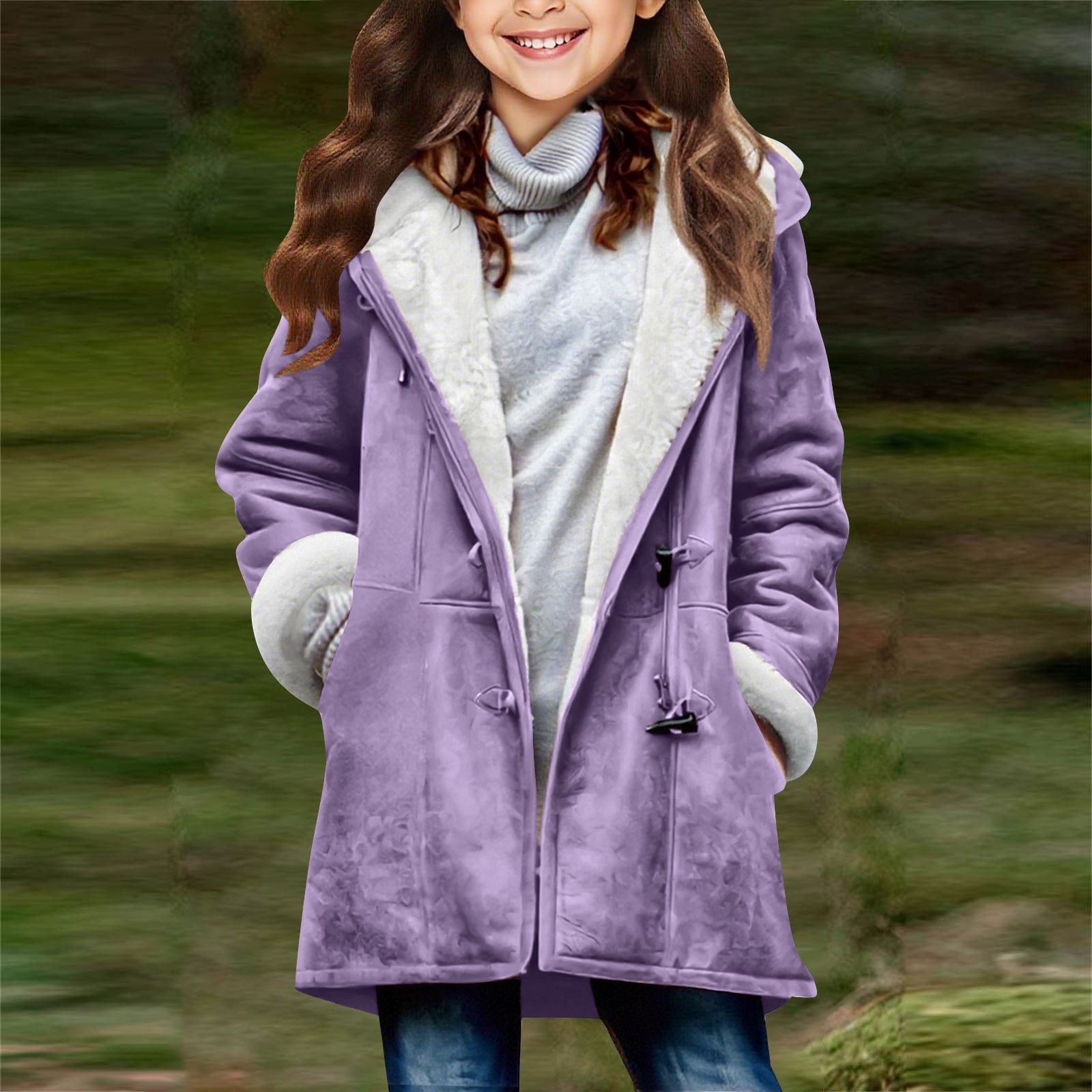 Ozark Trail Girls Zip Up Softshell Jacket with Hood, Sizes 4-18