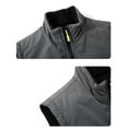 thumbnail image 4 of Lmnyox Men's Reversible Vest Zip Up Stand Collar Sleeveless Vest Jacket with Pocket Winter Vest Outerwear, 4 of 8