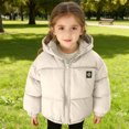 thumbnail image 4 of Bixock Toddler Girls Puffer Jackets Girls Winter Coats Kids Padded Coat Outerwear Long Sleeve Hooded Wind Short Cut Thermal Jacket for Kids 2-11Years, 4 of 7