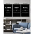 thumbnail image 5 of SHENIFY Black Inspirational Wall Art 16x24in3pcs Black Framed letter Decor Bedroom Prints Ready To Hang for Bedroom, 5 of 7
