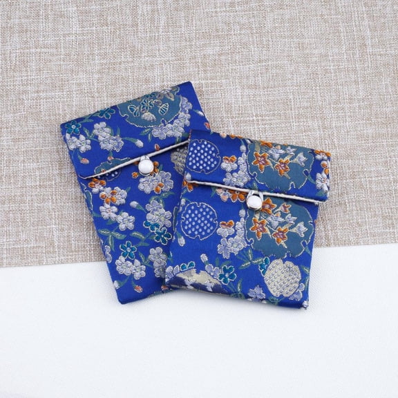 Chinese Brocade Jewelry Bag Silk Embroidery Jewelry Storage Bags Necklace Bracelet Organizer Pouch Satin Gift Packaging Case