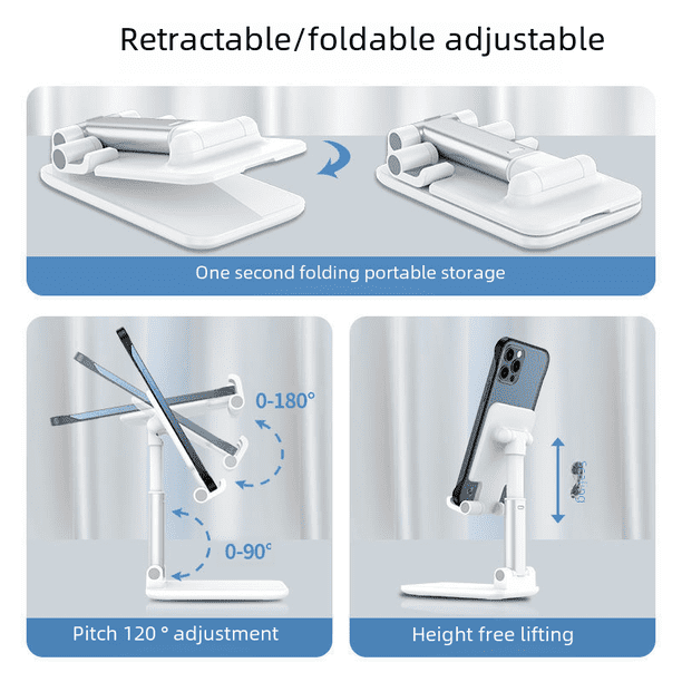 Soporte para teléfono móvil de escritorio, portátil, perezoso, mágico, plegable, ajustable
