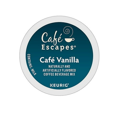 (2 pack) Café Escapes Café Vanilla Keurig K-Cup Pods 24-Countx2