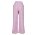 thumbnail image 5 of Women's Pants Under $10 High Rise Staright Leg With Pockets Casual Daily Pocket Elastic Waist Loose Fashion Straight Leg Pants, 5 of 5