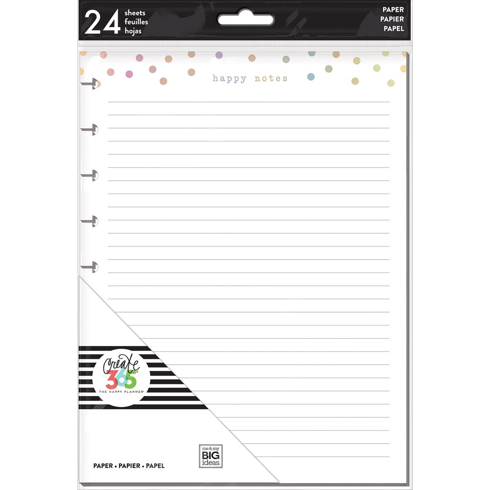 Happy Planner Medium Fill Paper 24/PkgHappy Notes Foil