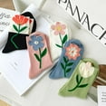 thumbnail image 4 of Cute Floral Cotton Socks for Women and Girls, Vintage Patterned Crew Novelty Fun Fashion Tulip Casual Socks, 4 of 7