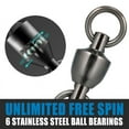 thumbnail image 5 of Dr.Fish 20 Packed Fishing Ball Bearing Swivels Stainless Steel, 5 of 6
