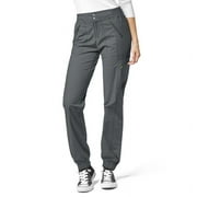 Wink WonderFLEX Love-Women's Utility Cargo Zip Jogger Scrub Pant, Charcoal, M Petite