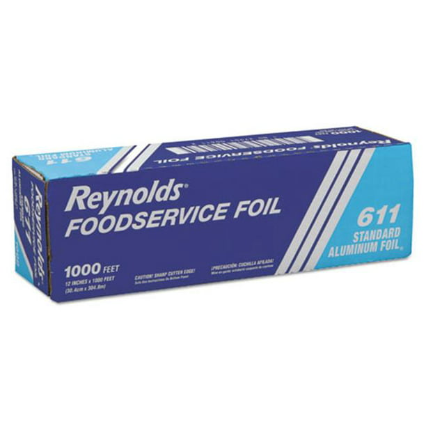 Reynolds 611M CPC 12 Po x 2000 Pi. Rouleaux de Papier d'Aluminium Métro & 44; Argent