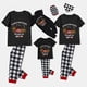 thumbnail image 2 of Pijamas familiares a juego de Navidad, conjunto de pijamas negros de Dachshund a través de la nieve, 2 of 3