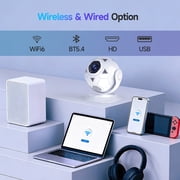 Magcubic Smart Projector 8K Support 300 ANSI Lumens with WiFi6 & BT5.4, Auto Vertical Keystone, Android 14 Pre-Installed Apps, Mini Projector for Sports Viewing, Perfect Gift for Soccer Fans HY300F