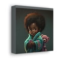thumbnail image 2 of Cute Afro Girls Canvas, Canvas for Home Decor, Wall Decoration, Girl Canvas, 2 of 7