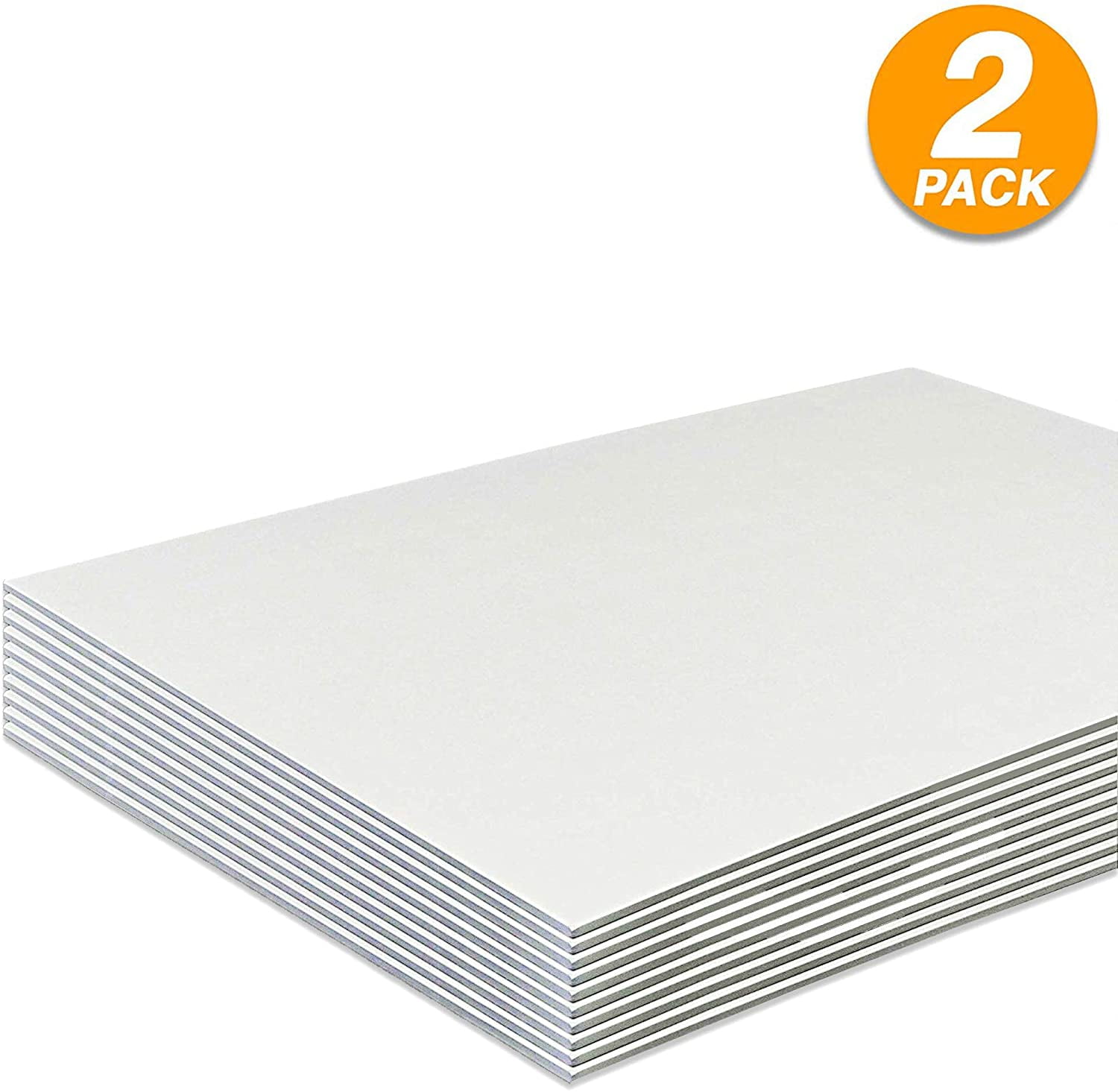 Foam Core Backing Board 3/16 White 24x36-5 Pack. Many Sizes Available.  Acid Free Buffered Craft Poster Board for Signs, Presentations, School,  Office