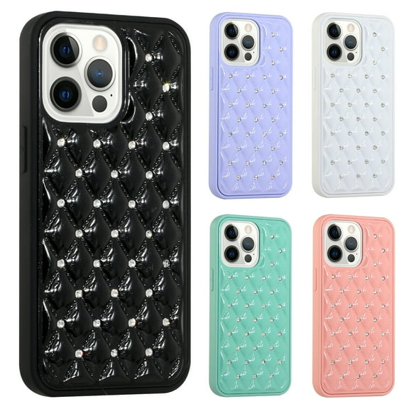 iPhone 13 Pro Phone Case, Slim Protective Diamond for iPhone 13 Pro Phone Case Black