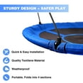 thumbnail image 6 of RedSwing 43" Flying Saucer Swing – Heavy-Duty Outdoor Round Tire Swing for Kids, 500 lbs Capacity, Blue, 6 of 7