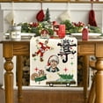 thumbnail image 5 of Camino De Mesa Navideño Para Vacaciones, Cubierta De Mesa Navideña Roja Y Verde, Decoración Navideña De Temporada De Invierno, Decoraciones Navideñas Para Fiesta En El Hogar, 5 of 5