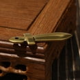 thumbnail image 4 of Solid Brass Sword Pendant Ancient Weapon Style Keychain Accessory Chinese Style Trinket DIY Craft Car Hanging Ornament Decor, 4 of 5
