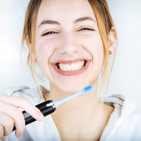 Battery Soft Bristle Series Electric Toothbrush 9500 Times / Min Sonic Cleaning