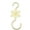 Gold, variant on Tuscom Christmas Snowflake Ornament Hooks, 10 Pack - S Hooks for Christmas Tree Decorations, Wall Pendant Hanging Hooks for Ornaments, Party & Floral Arrangement