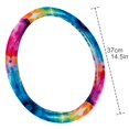 thumbnail image 4 of Tie Dye 14.5 Inch Printing PVC Leather Car Wheel Cover Auto Accessories Steering Wheel Covers Steering Wheel Cover Car Wheel Cover, 4 of 6